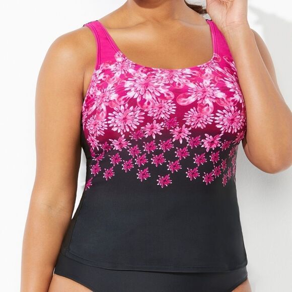 NWT CHLORINE RESISTANT LYCRA XTRA LIFE CLASSIC TANKINI TOP SWIMSUITS FOR ALL- 8 - Picture 1 of 12